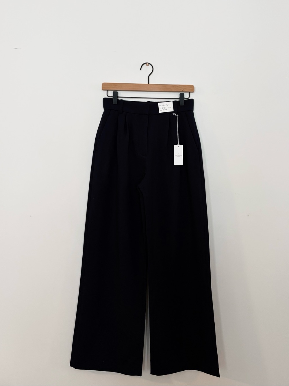 Abercrombie & Fitch Sloane Tailored Wide-leg Pants in Navy Size 27 short - Picture 6 of 8